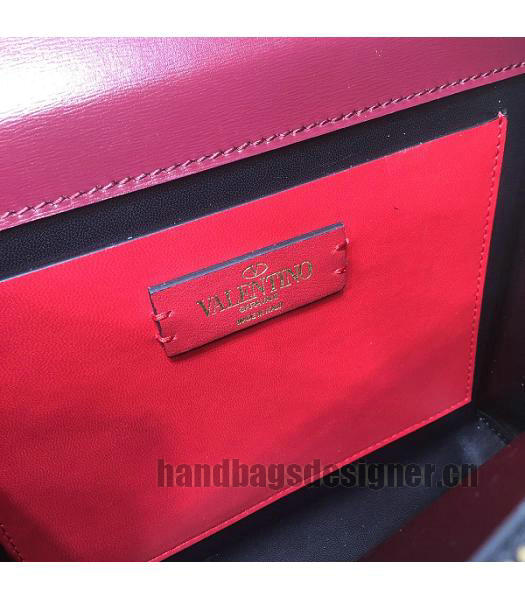 Valentino Garavani VSLING Wine Red Original Leather 22cm Box Bag-6