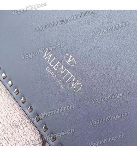 Valentino Light Blue Original Leather Rivets Small Bag-1