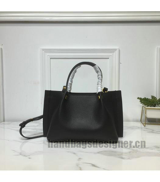 Valentino Original Calfskin Garavani Escape Small Shopping Bag Black-4