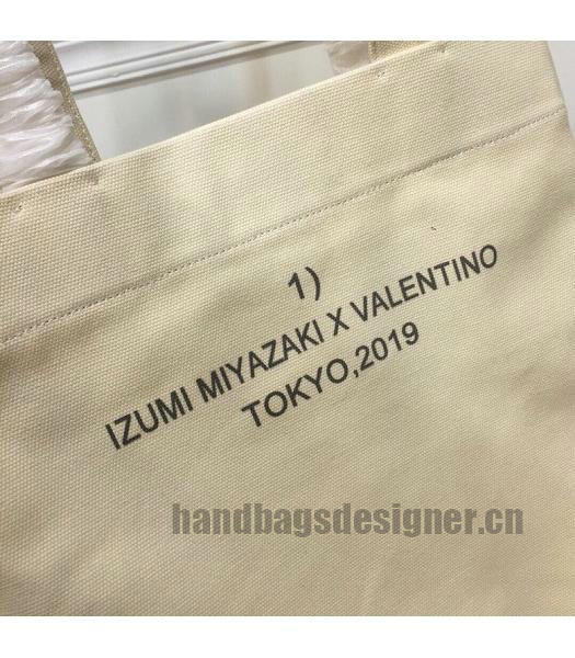 Valentino Original TKY Canvas Ginza Six Shopping Bag Beige-6