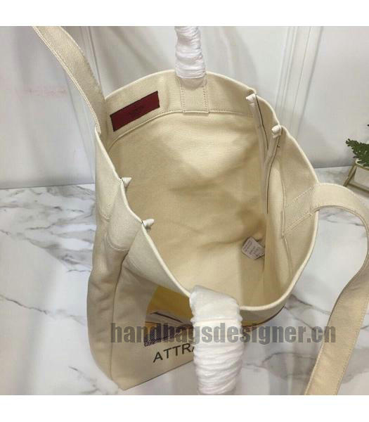 Valentino Original TKY Canvas Ginza Six Shopping Bag Beige-7
