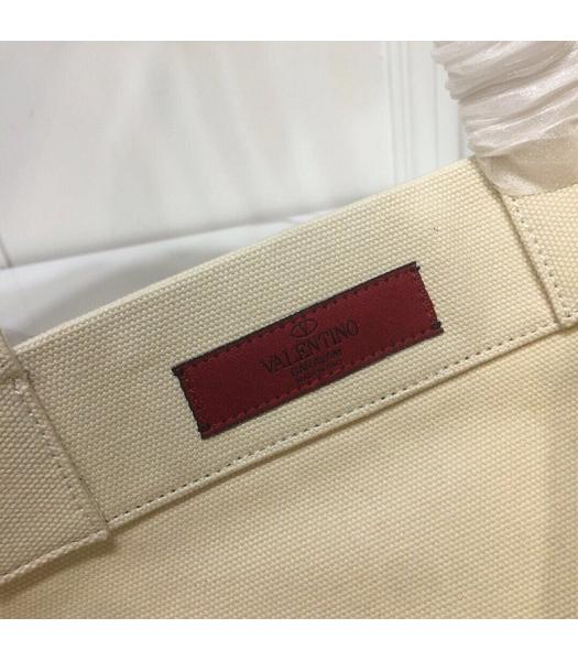 Valentino Original TKY Canvas Ginza Six Shopping Bag Beige-8