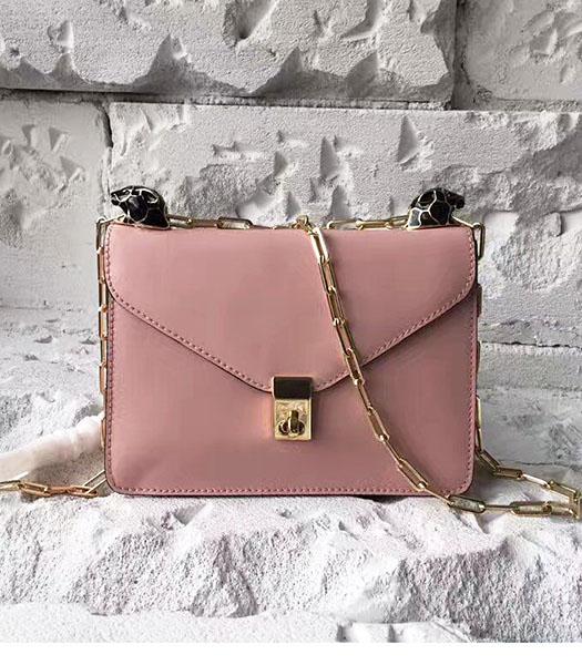 Valentino Pink Original Leather Chains Messenger Bag