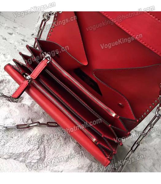 Valentino Red Original Leather Rivets Small Bag-3