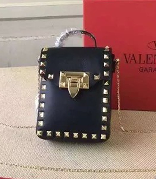 Valentino Rockstud Original Leather Mini Shoudler Bag Black
