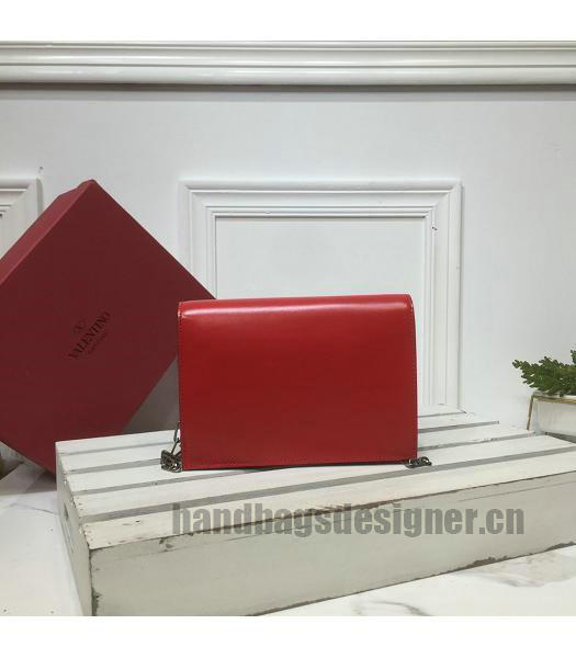 Valentino Valentino Vcase Diamonds Original Calfskin Bag Red-1
