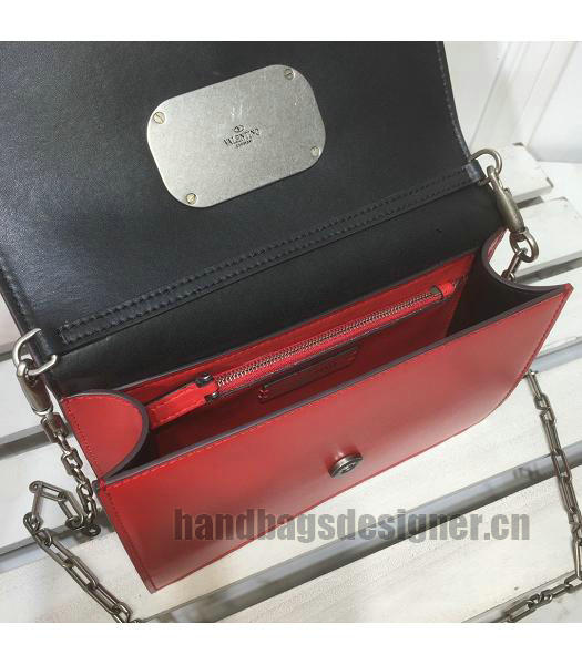 Valentino Valentino Vcase Diamonds Original Calfskin Bag Red-5