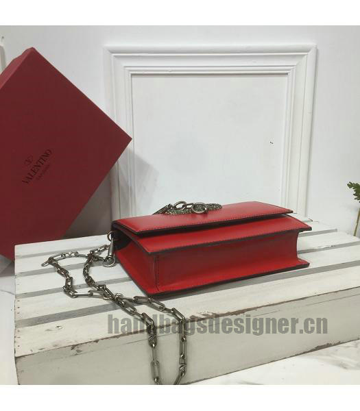 Valentino Valentino Vcase Diamonds Original Calfskin Bag Red-6