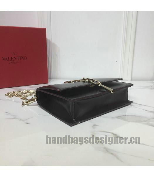 Valentino Valentino Vcase Original Calfskin Chains Bag Black-7