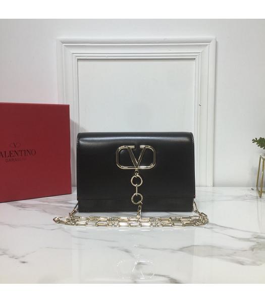 Valentino Valentino Vcase Original Calfskin Chains Bag Black