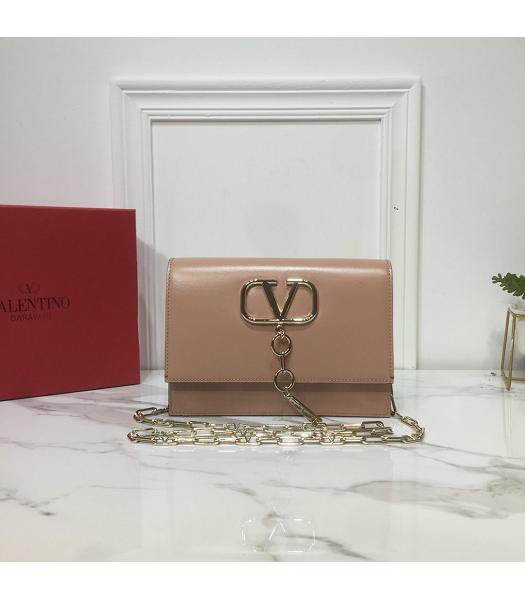 Valentino Valentino Vcase Original Calfskin Chains Bag Nude Pink