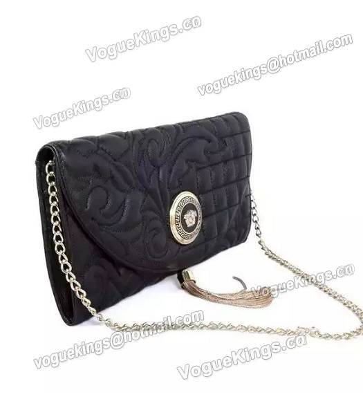 Versace Original Sheepskin Leather Shoulder Bag Black-1