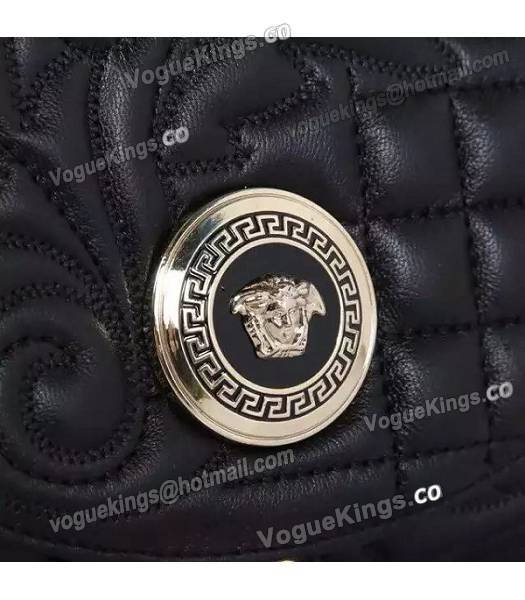 Versace Original Sheepskin Leather Shoulder Bag Black-4