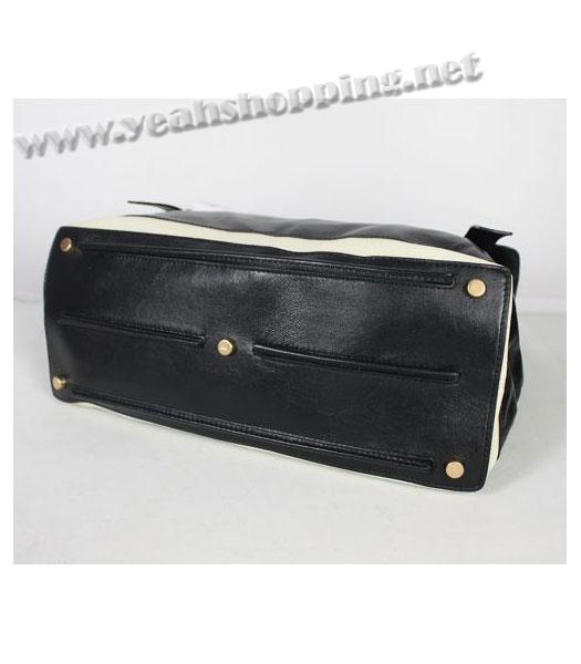 YSL Black Leather Tote Bag-2