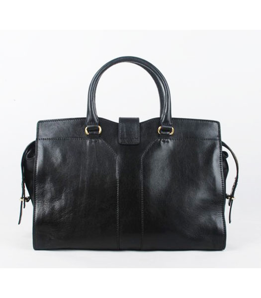 YSL Cabas Chyc in Black Classic and Plain Leather-2