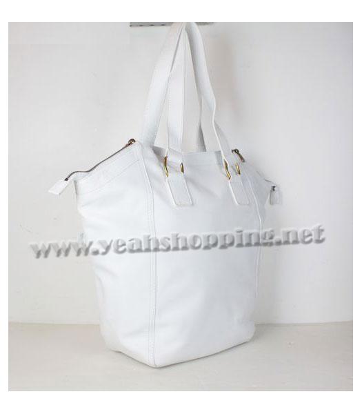YSL Downtown Large Bag in White-1