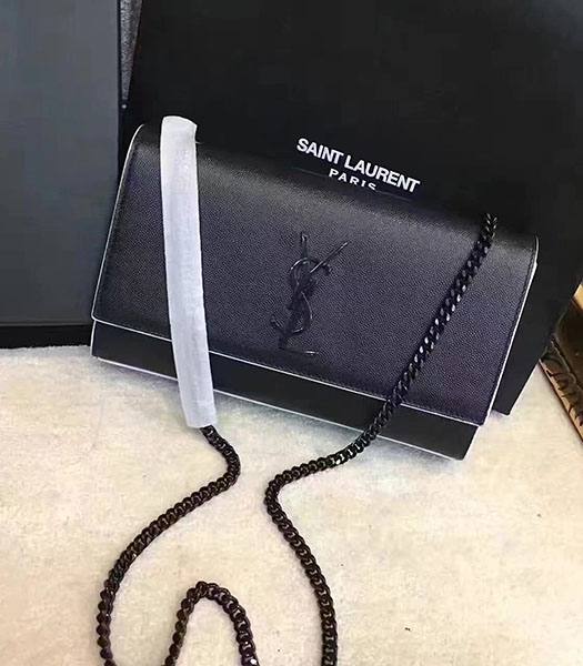 YSL Kate Black Caviar Leather Black Chains 24cm Bag