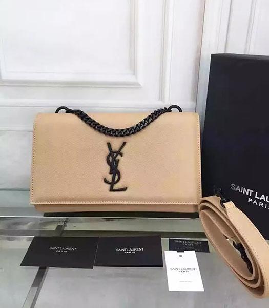 YSL Kate Monogram Beige Caviar Calfskin Leather Chains Bag