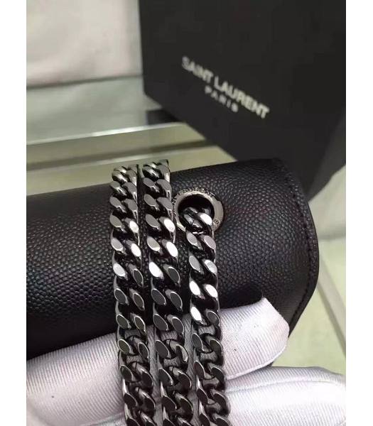 YSL Kate Monogram Black Caviar Calfskin Leather Silver Chains 24cm Shoulder Bag-4
