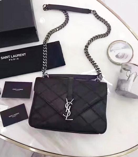 YSL Kate Monogram Black Leather Chains Small Bag