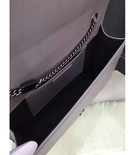 YSL Kate Monogram Grey Caviar Calfskin Leather Silver Chains 24cm Shoulder Bag-6