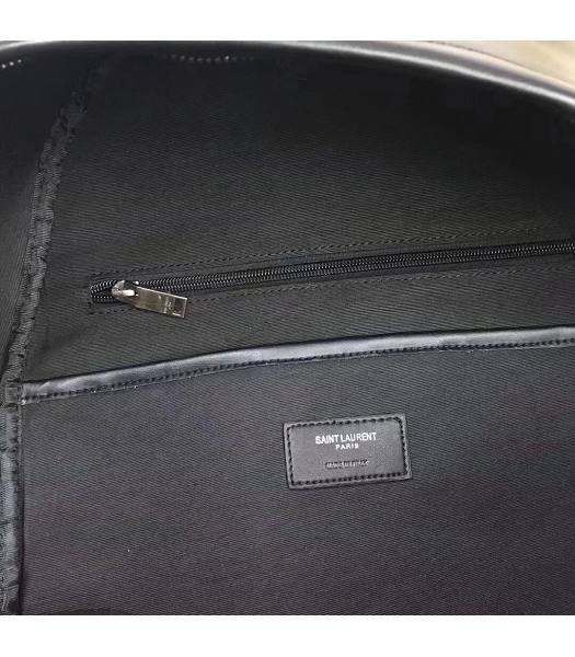 YSL Mini City Black Calfskin Leather Backpack-4