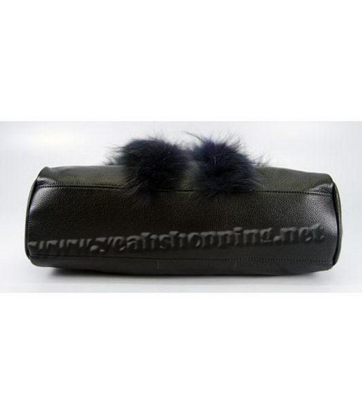 YSL New Tote Handbag Black Leather-4