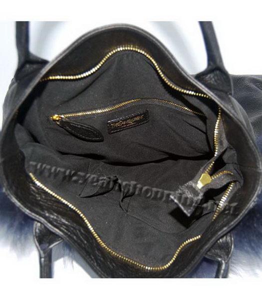 YSL New Tote Handbag Black Leather-5