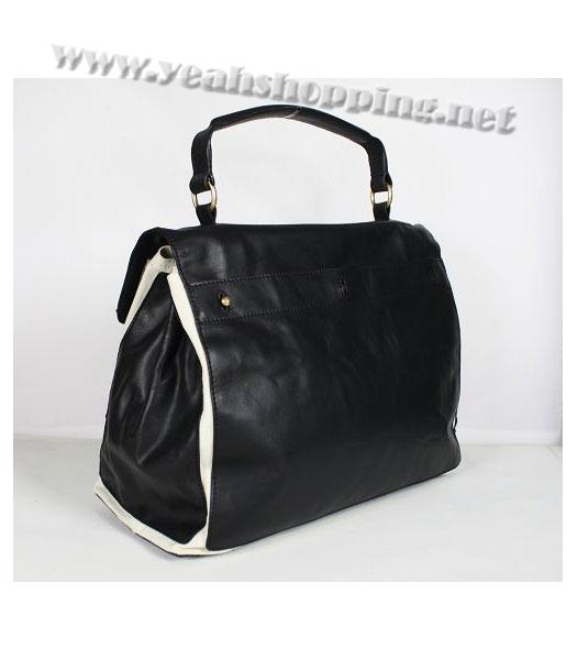 YSL Tote Bag Khaki Croc Leather with Sapphire Khaki Tote Bag-1