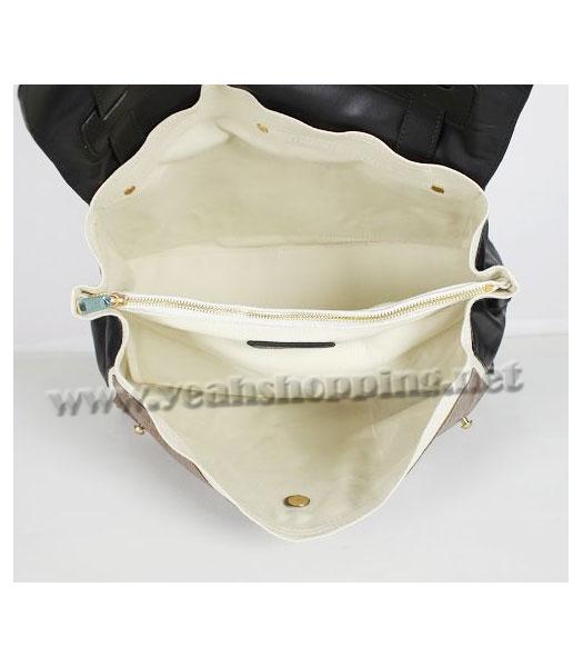 YSL Tote Bag Khaki Croc Leather with Sapphire Khaki Tote Bag-3