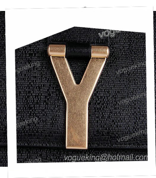 Yves Saint Laurent Black Original Leather Clutch-4