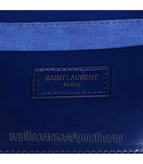 Yves Saint Laurent Cabas Chyc Sapphire Blue Lambskin Leather Shoulder Bag-4