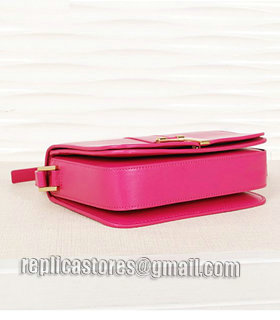 Yves Saint Laurent Large Chyc Shoulder Bag In Fuchsia Leather-2