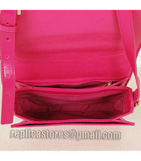 Yves Saint Laurent Large Chyc Shoulder Bag In Fuchsia Leather-3
