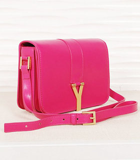Yves Saint Laurent Large Chyc Shoulder Bag In Fuchsia Leather