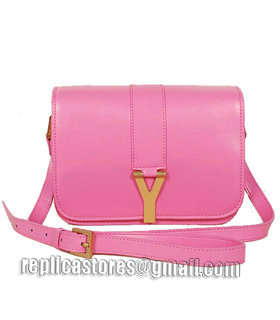 Yves Saint Laurent Large Chyc Shoulder Bag In Sakura Pink Leather-6
