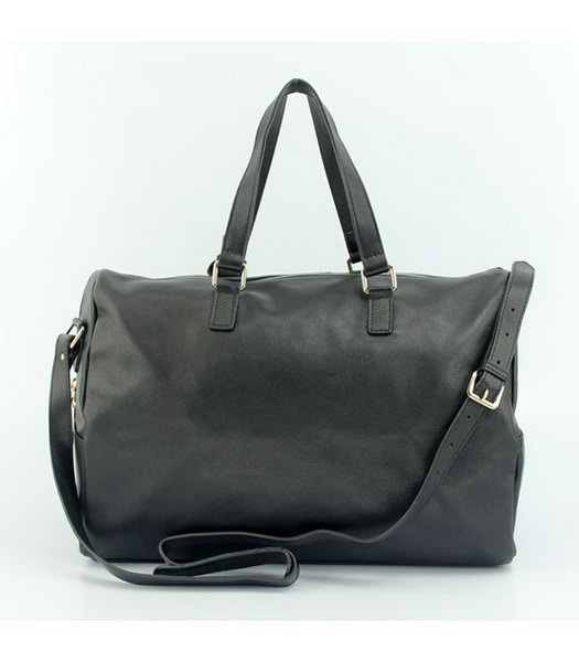 Yves Saint Laurent Large Vavin Duffle Bag in Black Classic Leather-2