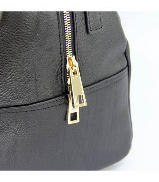 Yves Saint Laurent Large Vavin Duffle Bag in Black Classic Leather-4