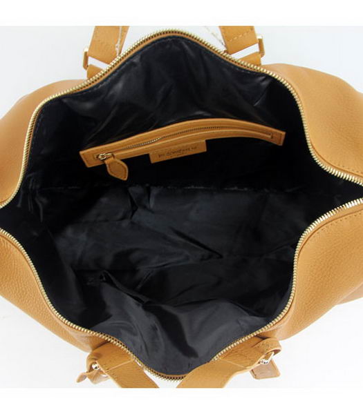 Yves Saint Laurent Large Vavin Duffle Bag in Earth Yellow Classic Leather-5