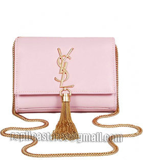 Yves Saint Laurent Monogramme Pink Leather Mini Shoulder Bag-2