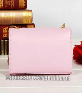 Yves Saint Laurent Monogramme Pink Leather Mini Shoulder Bag-4