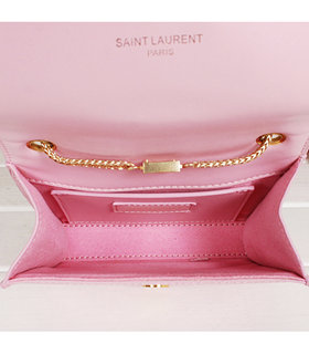 Yves Saint Laurent Monogramme Pink Leather Mini Shoulder Bag