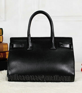 Yves Saint Laurent Sac De Jour Black Leather Tote Bag-1
