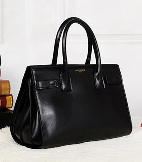 Yves Saint Laurent Sac De Jour Black Leather Tote Bag